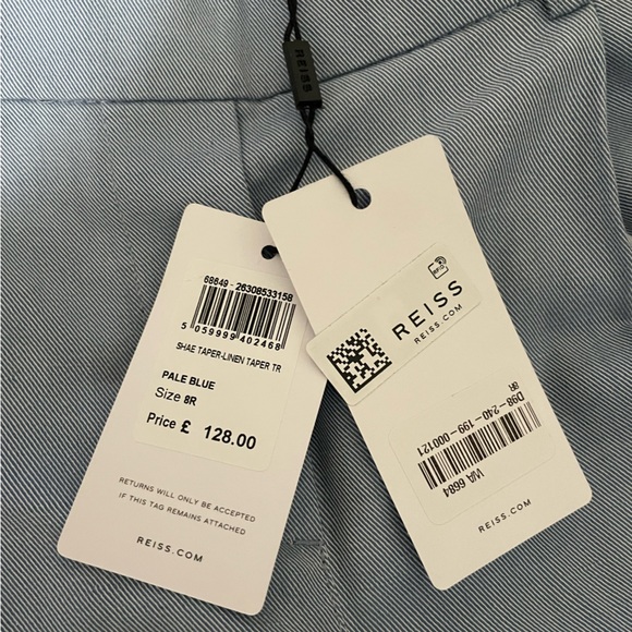 Reiss Shae Tapered Linen Pant - Picture 3 of 3